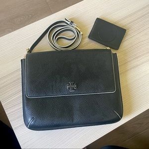Black Tory Burch Crossbody and Wallet